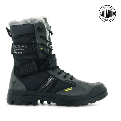 Palladium Pampa Europa Tactical Women's Boots Black | UK P148-RYA